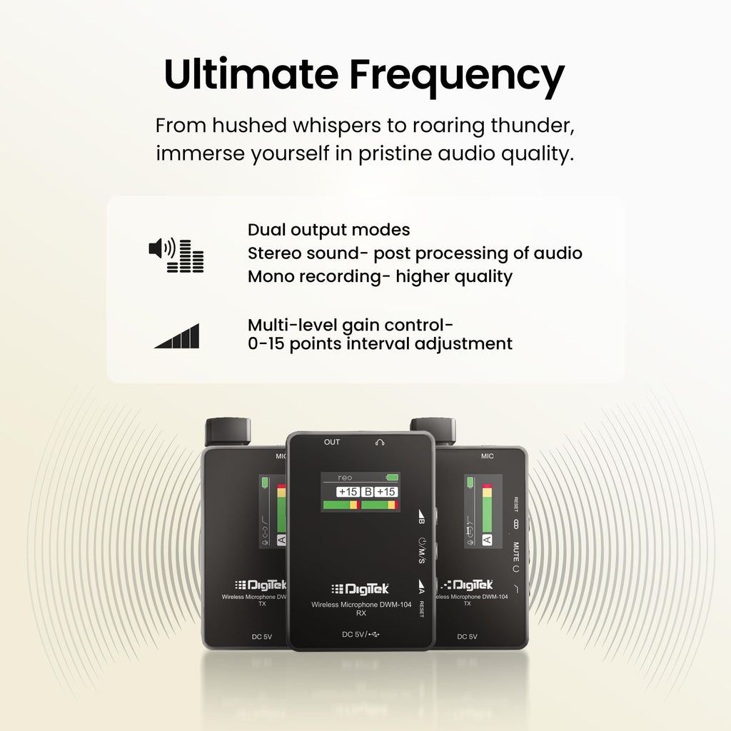 Digitek® DWM 101 Wireless Microphone
