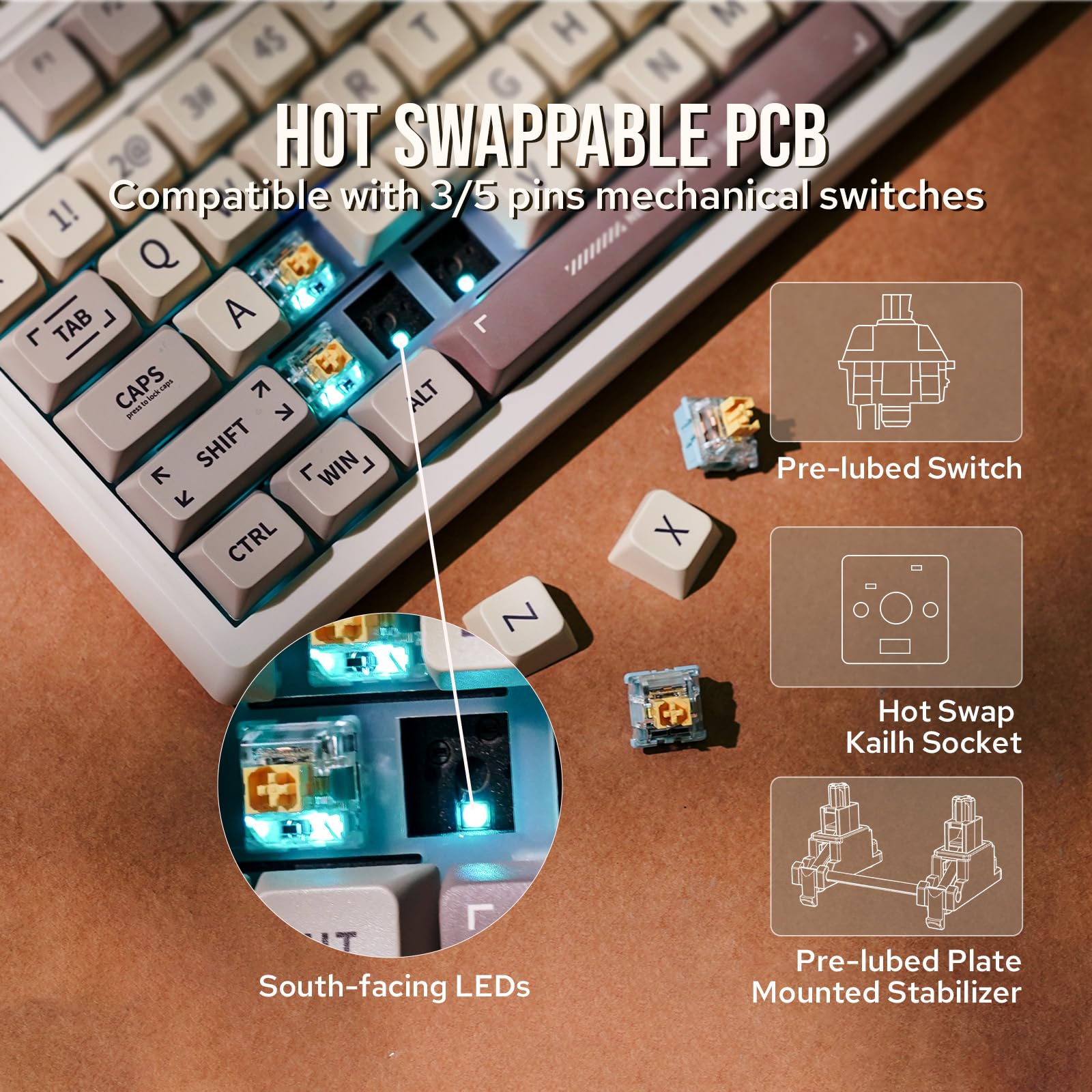 EPOMAKER RT100 97 Mechanical Keyboard